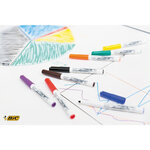 Pochette de 6 Feutres tableau blanc effaçable 1741 Pointe Medium Ogive Assorti fantaisie VELLEDA
