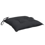vidaXL Coussins de chaise 4 Pièces noir 50x50x7 cm tissu oxford