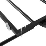vidaXL Remorque de vélo noir 135x68x37 cm fer