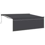 vidaXL Cadre d'auvent Jaune et blanc 350 x 250 cm