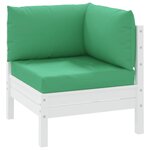 vidaXL Coussins de palette lot de 3 vert tissu oxford