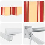 vidaXL Store rétractable manuel avec LEDs Multicolore 4 5 × 3 m