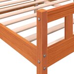 vidaXL Cadre de lit sans matelas cire marron 180x200cm bois pin massif