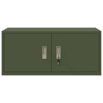 vidaXL Armoire de rangement Vert olive 90 x 40 x 40 cm Acier