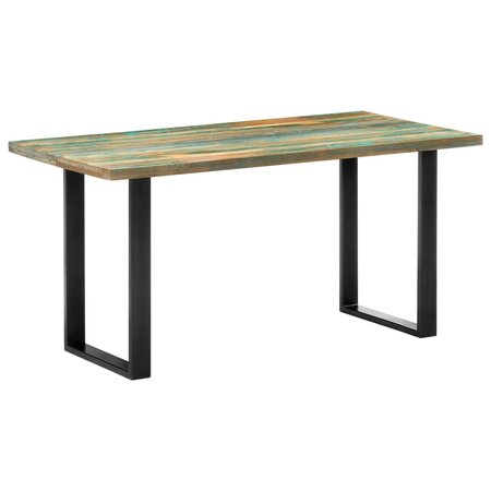 vidaXL Table de salle à manger 160x80x75cm Bois de récupération massif