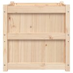 vidaXL Jardinière d'extérieur 60x60x60 cm bois de pin massif