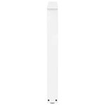 vidaXL Pieds de table à manger en forme de V  2 pièces  blanc  90 x (72-73 3) cm  acier