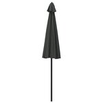 vidaXL Parasol d'extérieur avec mât en aluminium 270 cm Anthracite
