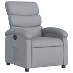 vidaXL Fauteuil inclinable gris clair tissu