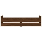 vidaXL Cadre de lit sans matelas chêne marron 75x190 cm