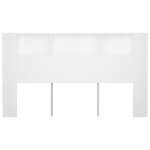 vidaXL Armoire de tête de lit Blanc 180x18 5x104 5 cm