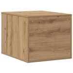 vidaXL Meuble de bac à litière pour chat chêne artisanal 47x59x42 cm