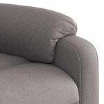 vidaXL Fauteuil inclinable Taupe Tissu