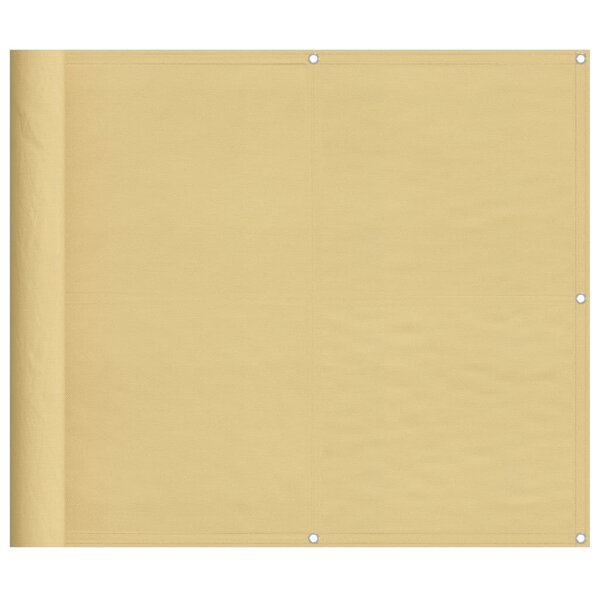vidaXL Écran de balcon sable 90x800 cm 100  polyester oxford