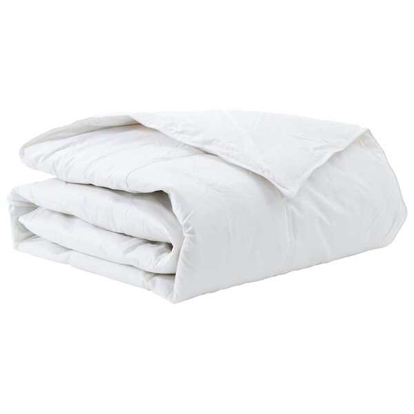 vidaXL Duvet d'hiver Blanc 155 x 200 cm Plume