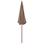 vidaXL Parasol de jardin avec mât en acier 300 cm Taupe