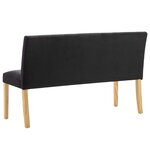 vidaXL Banc 140 cm Noir Velours