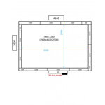 Chambre froide négative - hauteur 2500 mm - combisteel - 2300 x 3500