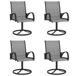 vidaXL Ensemble à manger de jardin 5 Pièces textilène et acier