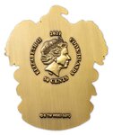 Pièce de monnaie en fer - or 50 cents g 70 millésime 2021 hogwarts crest ravenclaw house crest