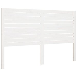 vidaXL Tête de lit Blanc 186x4x100 cm Bois massif de pin