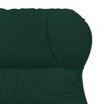 vidaXL fauteuil Vert foncé 69 x 74 x 93 cm Velours