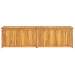 vidaXL Boîte de jardin 200x50x55 cm Bois massif de teck