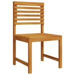 vidaXL Ensemble bistro de jardin 5 Pièces Marron Bois d'acacia massif