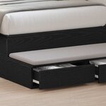 vidaXL Tiroirs de lit Chêne noir 80 x 36.5 x 16.5 cm Bois d'ingénierie
