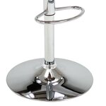 vidaXL Tabouret de bar Gris Bois courbé et tissu