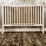 tiSsi Lit d'enfant pliable Blanc