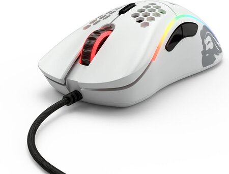 Souris filaire Gamer Glorious PC Gaming Race Model D RGB (Blanc)