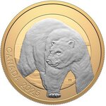 Pièce de monnaie en Argent 20 Dollars g 31.39 Millésime 2025 Animal Portraits POLAR BEAR