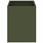 vidaXL Cache-pot de jardin Vert olive 32 x 32 x 40 cm