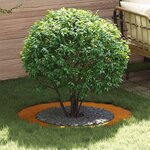 vidaXL Anneaux d'arbre plats 5 Pièces Marron Ø30 / 60 cm