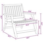 vidaXL Ensemble de chaises de jardin avec table 3 Pièces en bois d'acacia