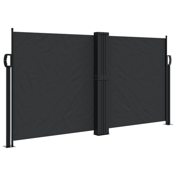 vidaXL Auvent latéral rétractable noir 120x1200 cm