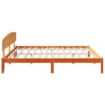 vidaXL Cadre de lit Marron 180 x 200 cm Bois de pin massif