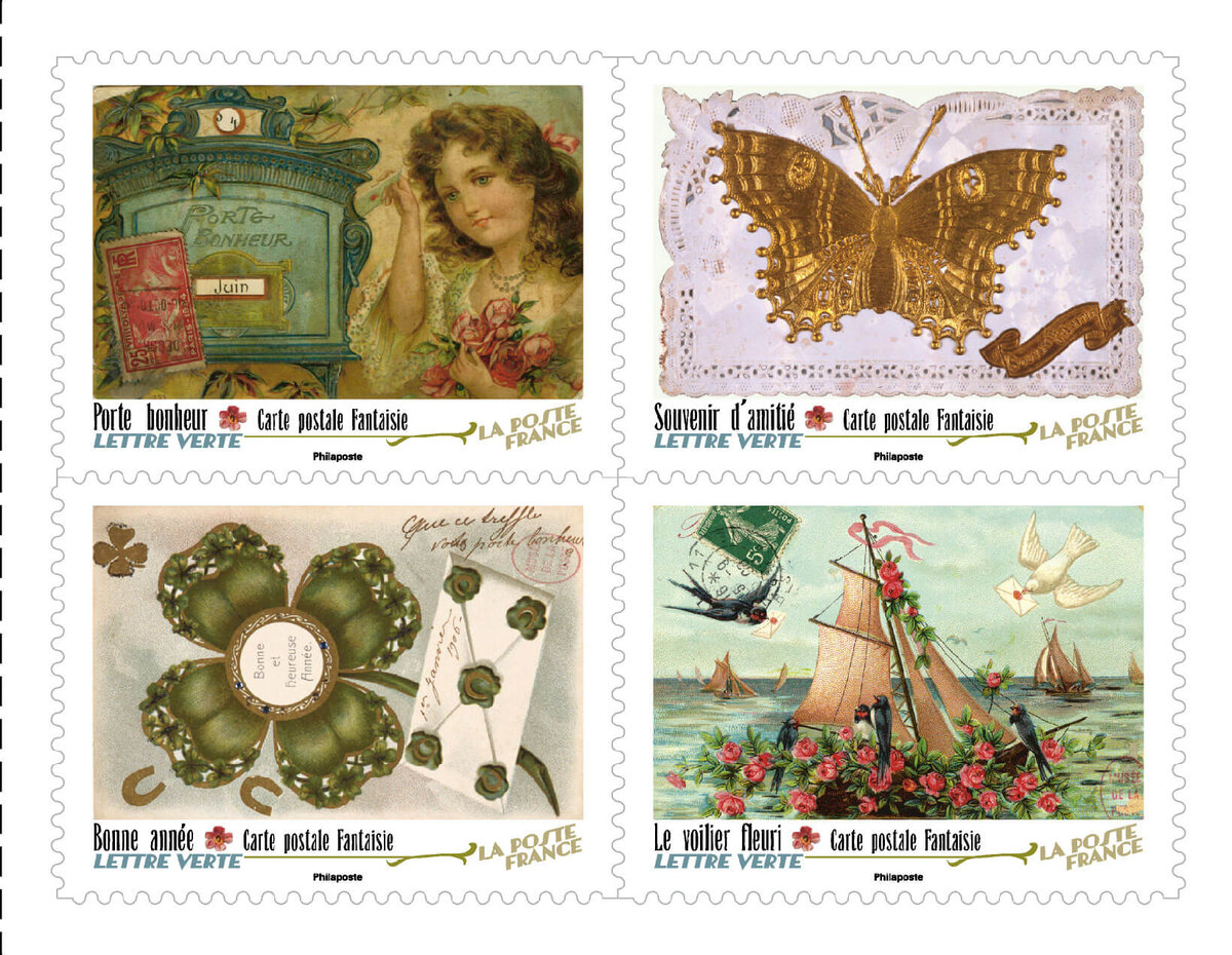 Carnet de 12 timbres Noël - Mon carnet de timbres féérique