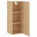 vidaXL Armoire murale chêne sonoma 34 5x34x90 cm