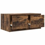 vidaXL Meuble TV chêne fumé 60x31x25 5 cm bois d'ingénierie