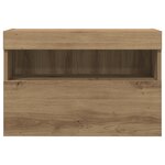 Meuble TV vidaXL avec lumières LED Chêne Artisan 60x30x40 cm