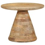 vidaXL Table d'appoint Ø50x40 cm bois de manguier massif