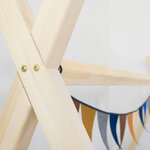 Lit Tipi enfant bois massif naturel 120 x 200 cm