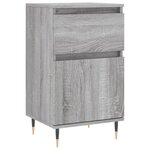 vidaXL Buffets 2 Pièces sonoma gris 40x35x70 cm bois d'ingénierie