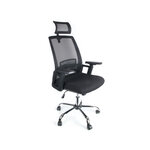 Q-connect chaise direction - Repose-tête ajustable - Max. supporte 130kg - Noir