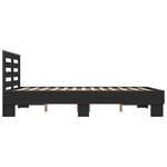 vidaXL Cadre de lit sans matelas noir 135x190 cm