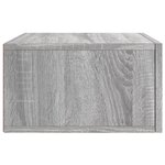 vidaXL Table de chevet murale sonoma gris 35x35x20 cm