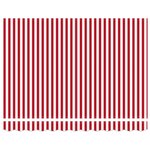 vidaXL Auvent Rétractable Rouge et blanc 300 x 250 cm tissu