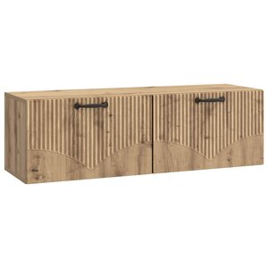 vidaXL Meuble TV mural 98 x 31 x 30 cm Chêne artisanal
